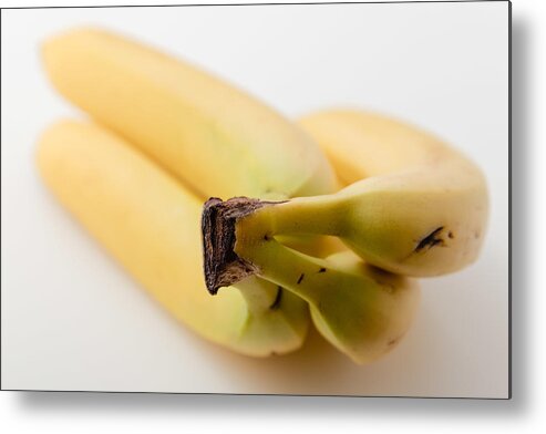 Curve Metal Print featuring the photograph Banana cluster. by Annick Vanderschelden Photography