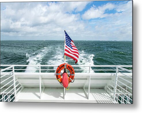 Pensacola Metal Print featuring the photograph Bayside Ferry View by Beachtown Views