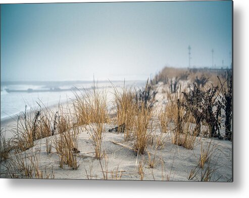 Fine Art Metal Print featuring the photograph Beach Chill by Melinda Dreyer
