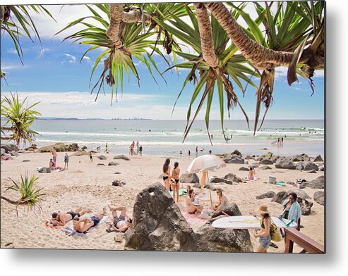 Australia Lifestyle Images Metal Print featuring the photograph Beach Lovers by Az Jackson