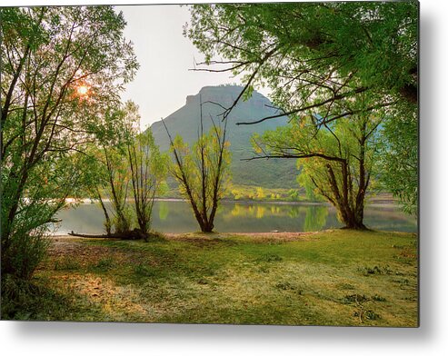 Morning Metal Print featuring the photograph Beautiful Morning Flatiron Mountain View by James BO Insogna
