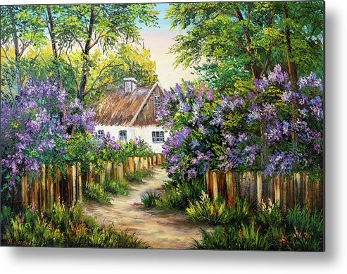 Colorful Landscape Oil Painting, Original Nature Scenery Wall Art