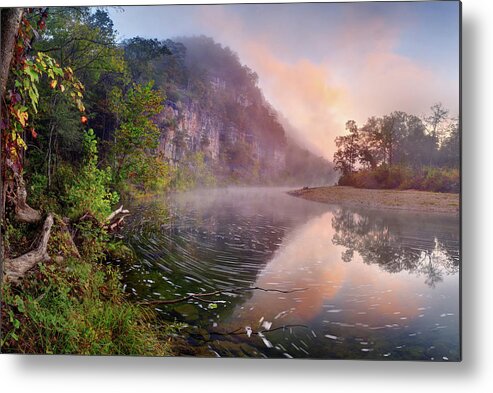Dawn Metal Print featuring the photograph Bee Bluff by Robert Charity