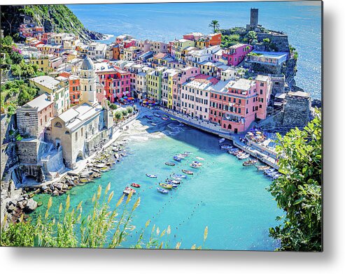 Italy Metal Print featuring the photograph Bella Vernazza by Marla Brown