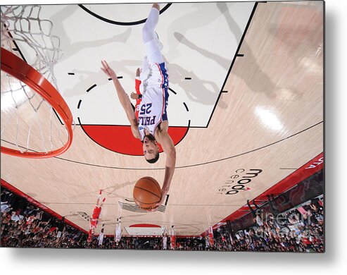 Nba Pro Basketball Metal Print featuring the photograph Ben Simmons by Sam Forencich