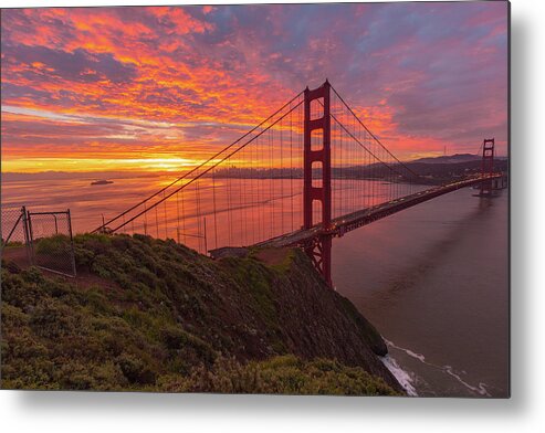  Metal Print featuring the photograph Beyond the Gate by Louis Raphael