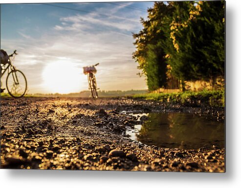 Bicycle Trip Metal Print featuring the photograph Bicycle trip by Fabiano Di Paolo