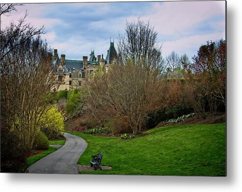 Path Metal Print featuring the photograph Biltmore House Garden Path by Allen Nice-Webb