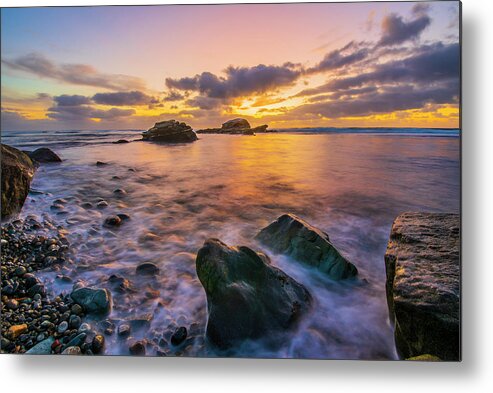 California Sunset Metal Print featuring the photograph Birdrock Sunset by Local Snaps Photography