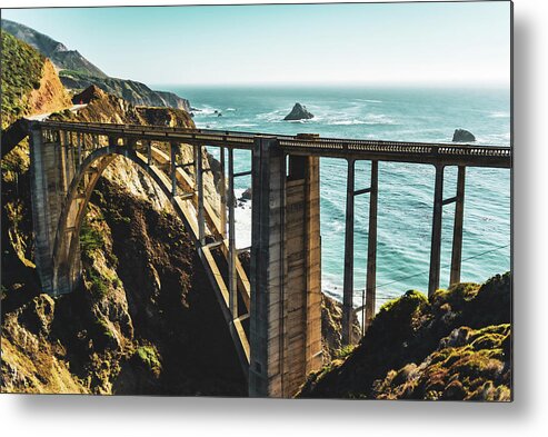  Metal Print featuring the photograph Bixby Creek Bridge on HWY 1 by Local Snaps Photography