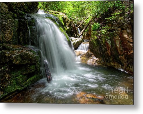 Nature Metal Print featuring the photograph Blue Hole Falls 4 by Phil Perkins