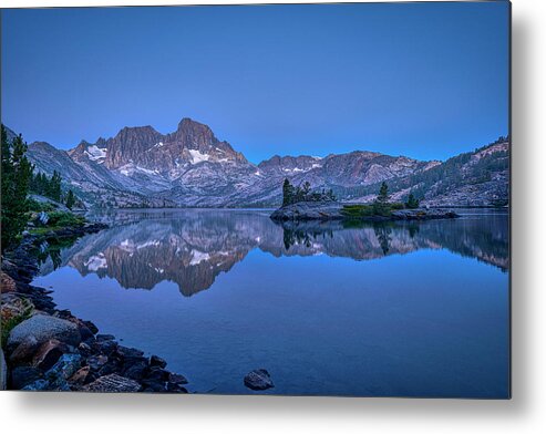 Landscape Metal Print featuring the photograph Blue Hour in Garnet Lake by Romeo Victor