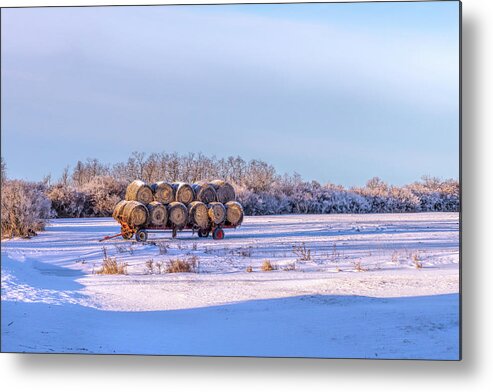 Farm Metal Print featuring the photograph Blue Hour on the Farm by Rod Best