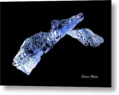 Glacial Artifact Metal Print featuring the photograph Blue Ice Sculpture 12 by GLENN Mohs