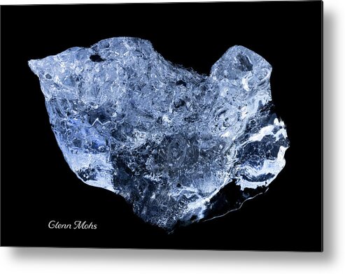 Glacial Artifact Metal Print featuring the photograph Blue Ice Sculpture 9 by GLENN Mohs