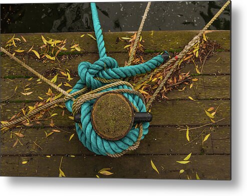 Boat Metal Print featuring the photograph Blue Knot by Stelios Kleanthous