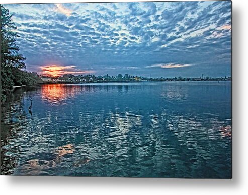 Cloudscape Metal Print featuring the photograph Blue On Blue by HH Photography of Florida
