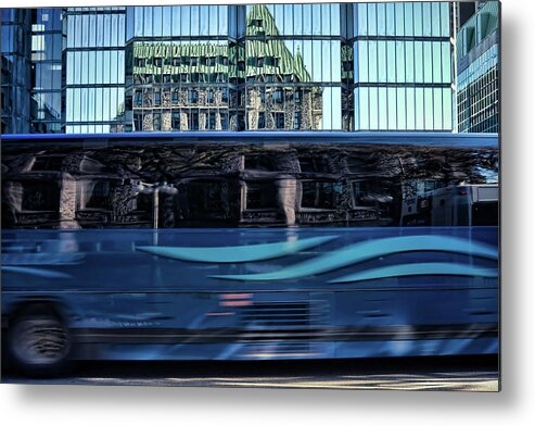 Ottawa Metal Print featuring the photograph Blue on Blue by Tatiana Travelways