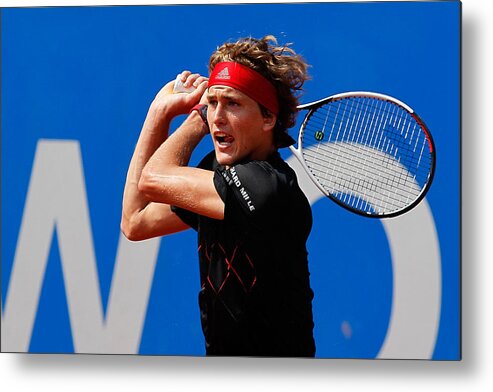 Tennis Metal Print featuring the photograph BMW Open by FWU 2018 - Day 8 by Mark Wieland