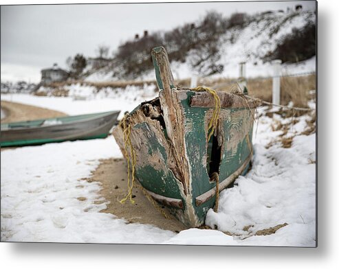 Boat Metal Print featuring the photograph Boat Wreck by Denise Kopko