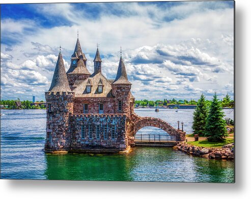 Boldt Castle Metal Print featuring the photograph Boldt Castle on St. Laurence river, Ontario, Canada by Tatiana Travelways