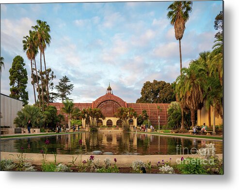 1915 Panama-california Exposition Metal Print featuring the photograph Botanical Building with the Lily Pond by David Levin
