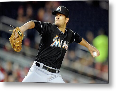 Second Inning Metal Print featuring the photograph Brad Hand by Greg Fiume