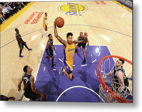 Brandon Ingram Metal Print featuring the photograph Brandon Ingram by Andrew D. Bernstein