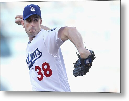 People Metal Print featuring the photograph Brandon Mccarthy by Stephen Dunn