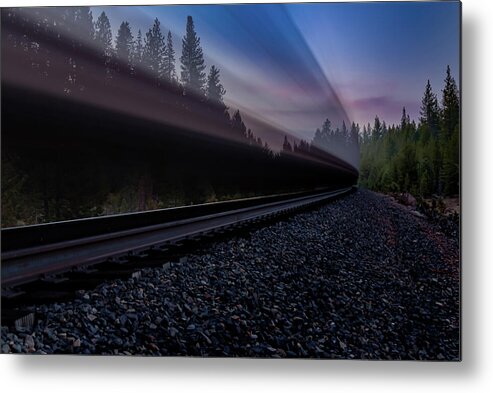 Slow Shutter Metal Print featuring the photograph Breaking the Calm by Mike Lee