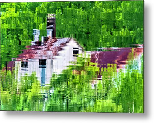 Barn Metal Print featuring the photograph Buried in the Woods by Dan McGeorge