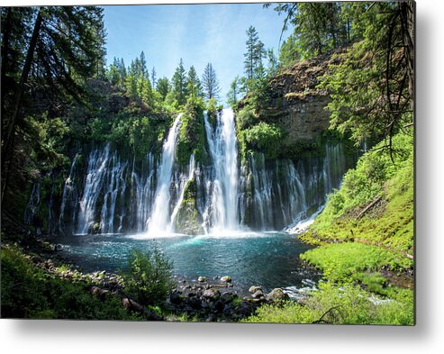 Lassen Metal Print featuring the photograph Burney Falls by Aileen Savage