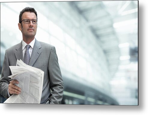 Expertise Metal Print featuring the photograph Businessman by H-Gall