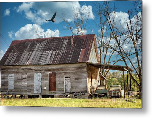 Barns Metal Print featuring the photograph Bygone by DB Hayes