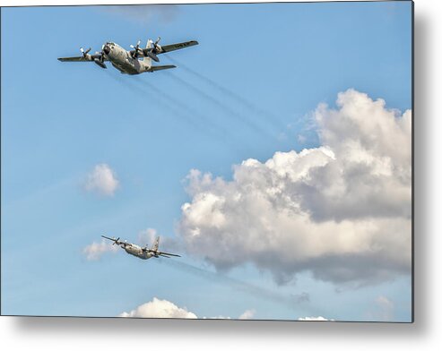 2020 Metal Print featuring the photograph C-130 Salute by David R Robinson