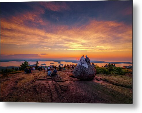 Acadia National Park Metal Print featuring the photograph Cadillac Mountain 8193 by Greg Hartford