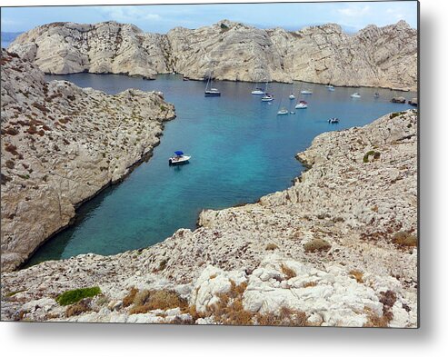 Outdoors Metal Print featuring the photograph Calanque, Frioul Archipelago, Marseille, France by Patrick Donovan