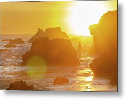 El Matador Beach State Park Metal Print featuring the photograph California Sunset by Karen Cox