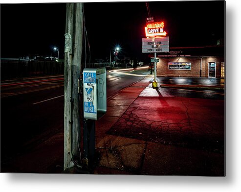 Pay Phone Metal Print featuring the photograph Call anywhere in the world for 50 cents by Sven Brogren