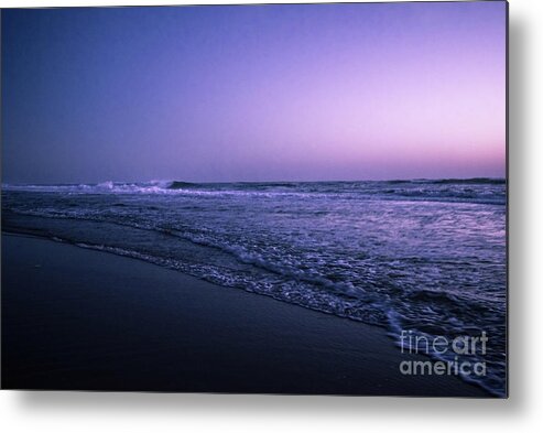 Europe Metal Print featuring the photograph Calm night at the ocean by Hannes Cmarits