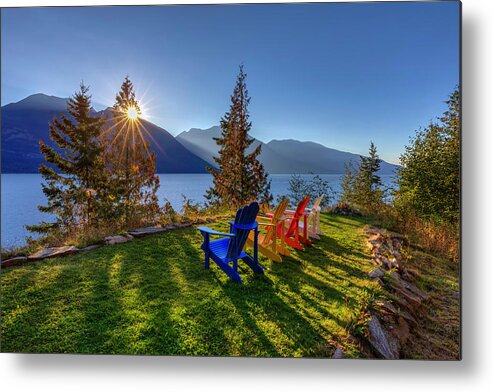 The Sentinel Metal Print featuring the photograph Canadian Morning by Mark Kiver