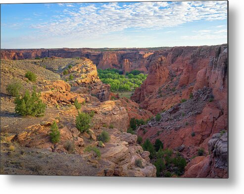 Arizona Metal Print featuring the photograph Canyon de Chelly - Morning at Tsegi Overlook by Alexander Kunz