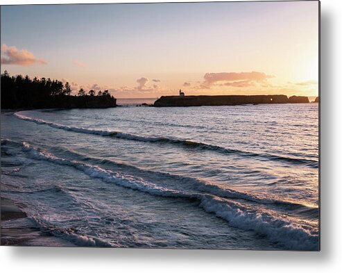 Sunset Metal Print featuring the photograph Cape Arago Gold by Steven Clark