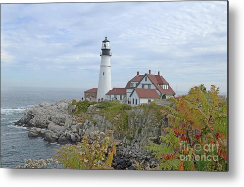 Lighthouse Metal Print featuring the photograph Cape Elizabeth by Jim Cook