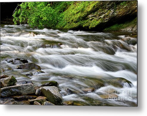  Metal Print featuring the photograph Cascades On Little River 3 by Phil Perkins