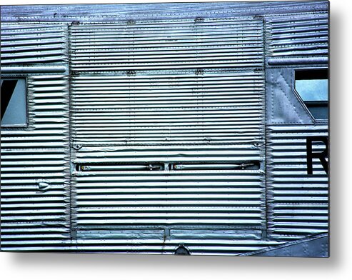 Corrugated Iron Metal Print featuring the photograph Case made of corrugated iron by Bernhard Schaffer