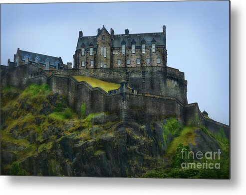 City Metal Print featuring the photograph Castle Stronghold - Edinburgh by Yvonne Johnstone