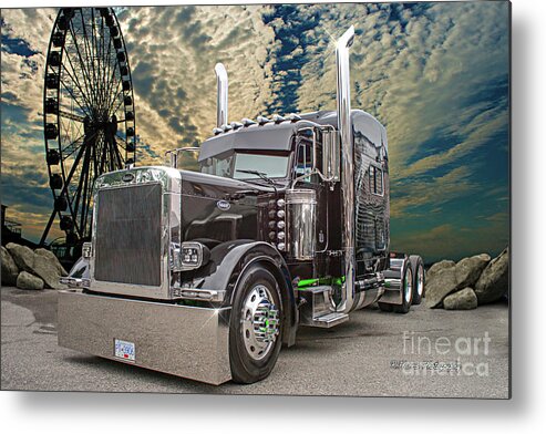 Big Rigs Metal Print featuring the photograph Catr1553-21 by Randy Harris
