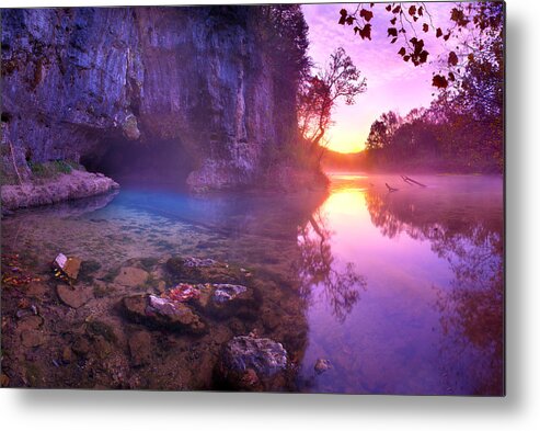 Spring Metal Print featuring the photograph Cave Springs by Robert Charity