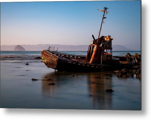 Beach Metal Print featuring the photograph Cayucos Casualty by Sean Foster